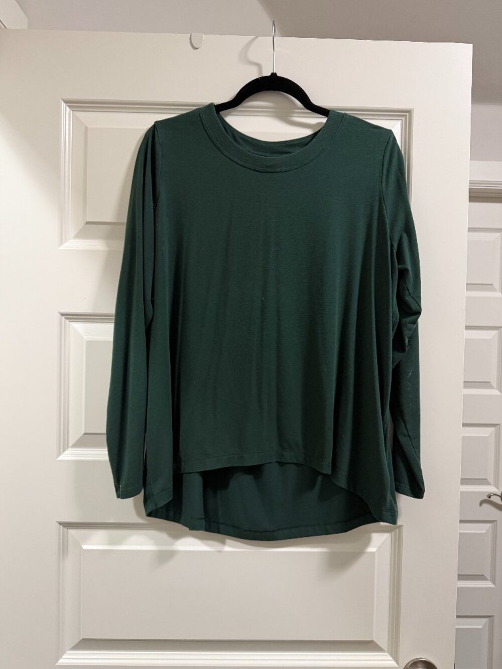 Certified Athleta oversized forest green long sleeve tee Sz M